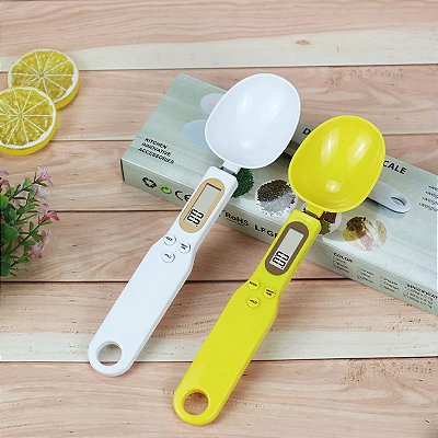 Colher Digital Lcd Dosador Medidor Balança Precisão Cozinha