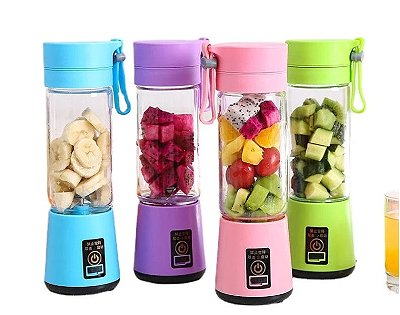 Liquidificador Portátil USB Faça Sucos Vitaminas e Shakes