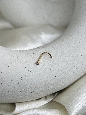 Nostril Zircônia PVD Gold -Titânio