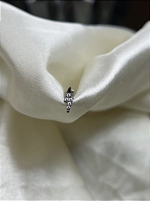 Labret Raio c/ zircônia - titânio
