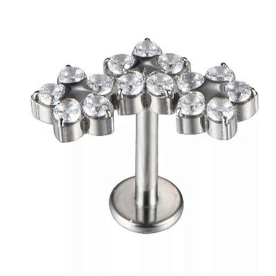 Labret Cluster c/ Zircônias-Titânio