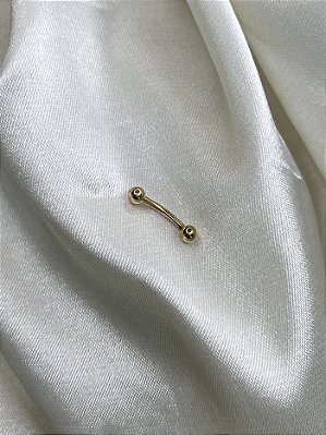 Barbel Curvo PVD Gold-Titânio