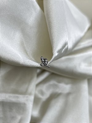Piercing ramo mini de folha - Titânio