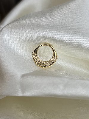 Argola esferas frontal -Titânio