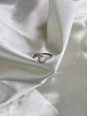 Argola Zircônias onda- titânio