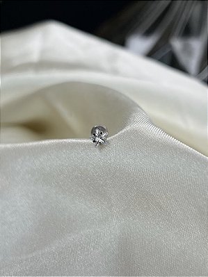 Labret zircônia Estrela  -Titânio 4mm