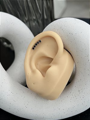 Labret Cluster zircônia black