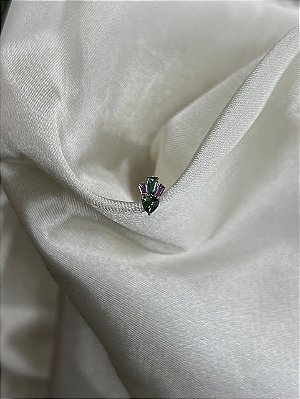 Labret marquises verde e rosa - Titânio