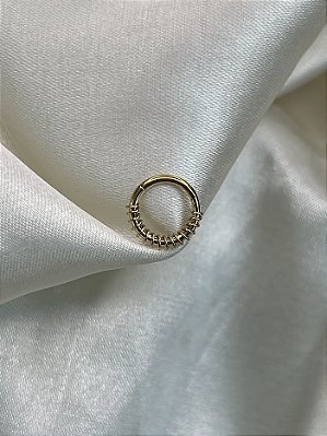 Argola Vórtice -Titânio PVD GOLD