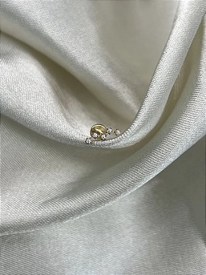 Labret mini constelação - Titânio gold