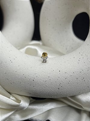 Labret mini borboleta - Titânio gold