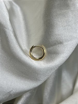 Argola lisa GROSSA - Titânio PVD GOLD