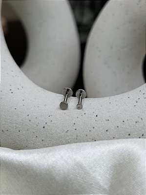 Piercing disco liso 3mm - Titânio