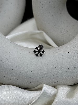 Labret Floco de Neve - Titânio