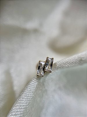 Labret marquise duplo - Titânio Gold