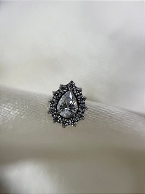 Labret gota zircônia - Titânio