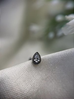 Labret gota zircônia - Titânio