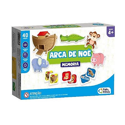 JOGO DA MEMÓRIA 40 PEÇAS - ARCA DE NOÉ