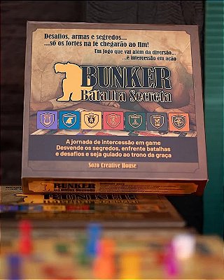 JOGO BUNKER BATALHA ESPIRITUAL - JOGO DE TABULEIRO CRISTÃO