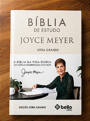 BÍBLIA DE ESTUDO JOYCE MEYER - CINZA