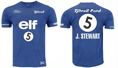 Camisa Retrô F1 Tyrrel Jackie Stewart