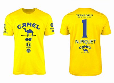 Camisa F1 Hero Camel Lotus 88 Nelson Piquet