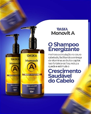 Kit Monovit Oaska de Crescimento Recuperação Capilar Completo