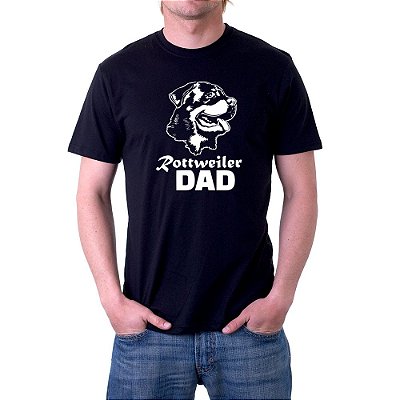 Camiseta Pai de Cachorro Rottweiler