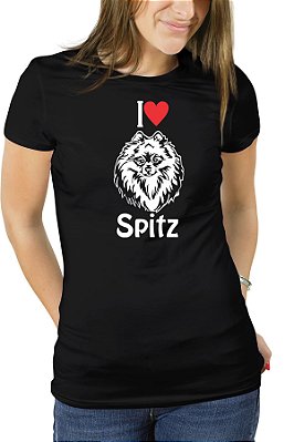 Camiseta Eu Amo Cachorro Spitz