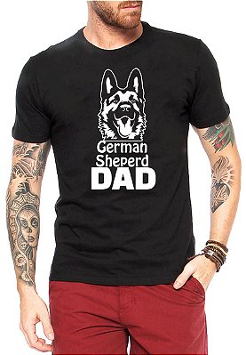 Camiseta Pai de Cachorro Pastor Alemão