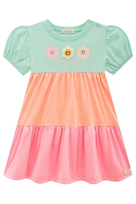 Vestido Infantil Kukie Três Marias Candy Colors