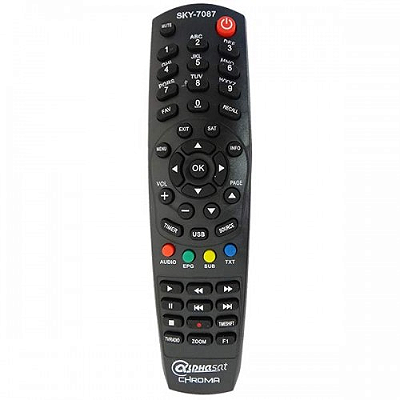 CONTROLE REMOTO CONVERSOR ALPHASAT CHROMA