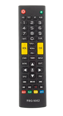 Controle Remoto para Receptor Freesky Max HD, Max S e Eagle — FBG-9052