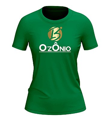CAMISETA OZONIO BABYLOOK VERDE TAM G