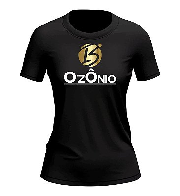 CAMISETA OZONIO BABYLOOK PRETA TAM G