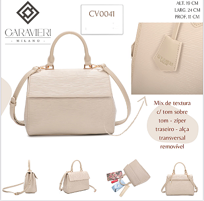 Bolsa Tiracolo Feminina Caravieri Milano Carol