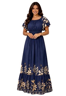 Vestido Floral Thais Longo