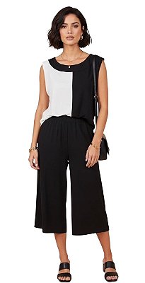 Conjunto Pantacourt Bicolor Ingrid Viscolycra