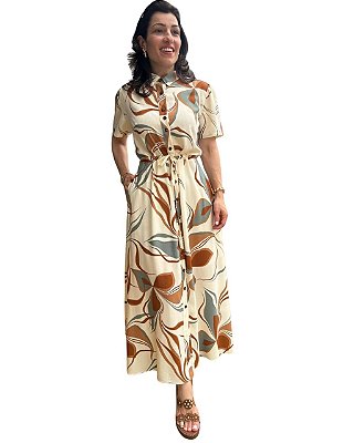 Vestido Chemise Estampado Cristiane