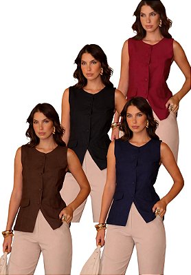 Colete Alfaiataria comprido