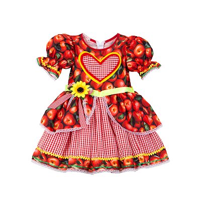 Vestido Junino Maça do Amor