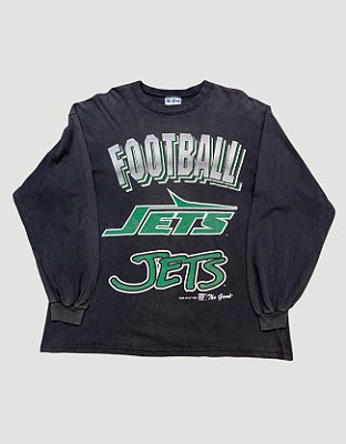 Camiseta de Manga Comprida Vintage Football Jets