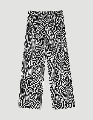 Calça Wide Leg Zebra