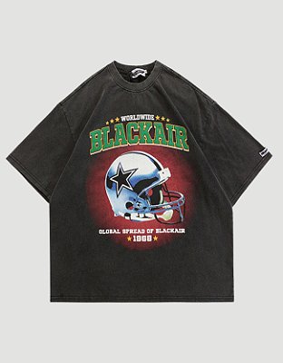 Camiseta Oversized Vintage Global Spread of Black Air