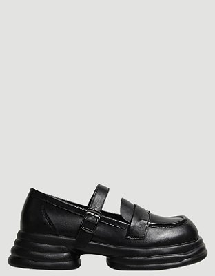 Sapato Casual Aberto de Fivela Noir