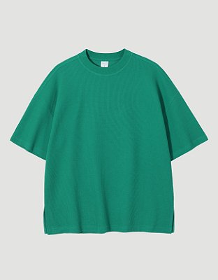 Camiseta Oversized Split Tide Verde
