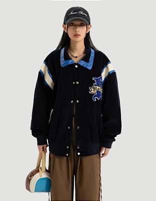 Jaqueta Bomber Oversized Mire