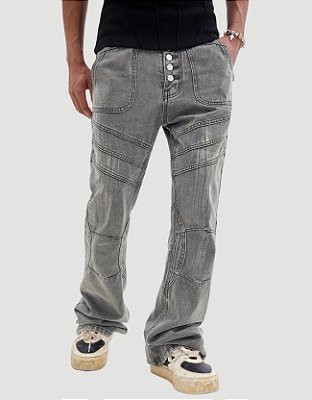 Calça Jeans Biker Trend Grey
