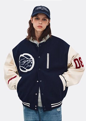 Jaqueta Varsity College FPA Navy Blue 08