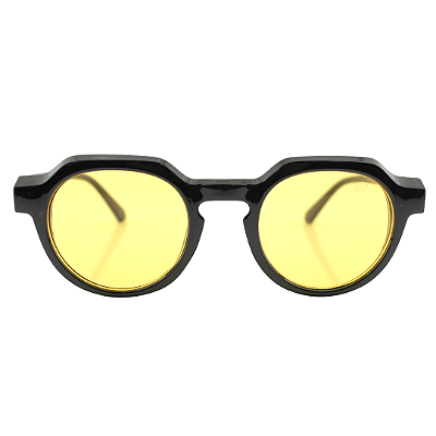 Óculos fashion Ferrovia em acetato com lente amarelo 642919